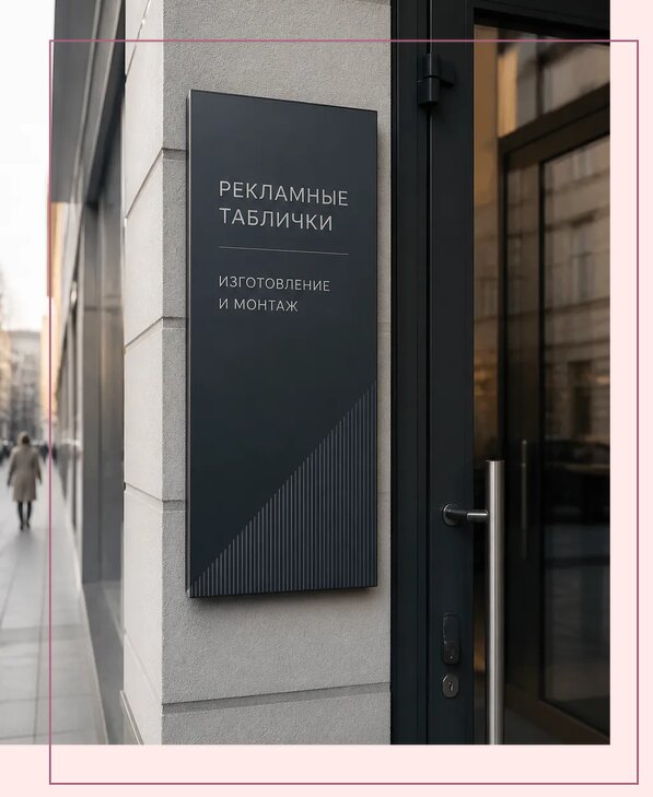 Рекламные таблички в Канаше по цене от 4622 р. | Аванза-Кна