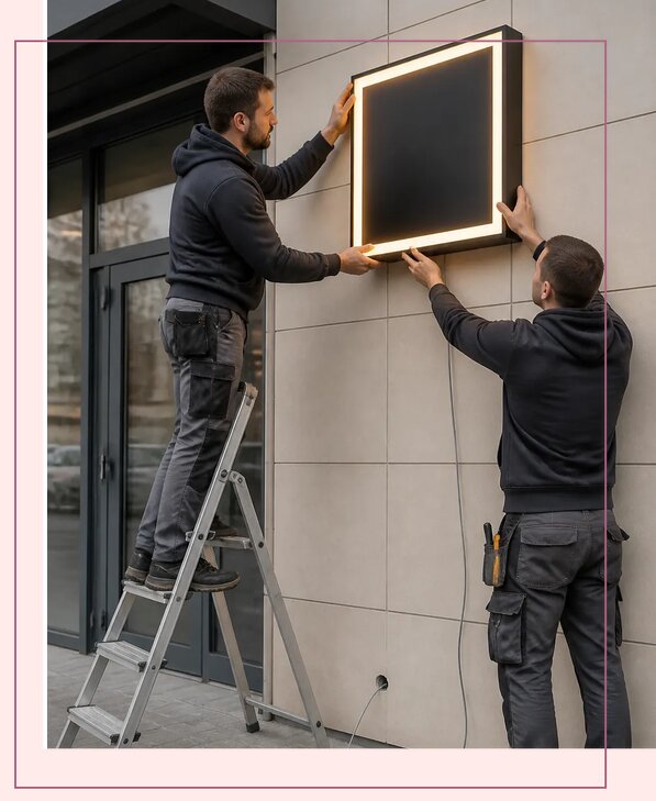 Изготовление светящихся табличек на заказ в Канаше