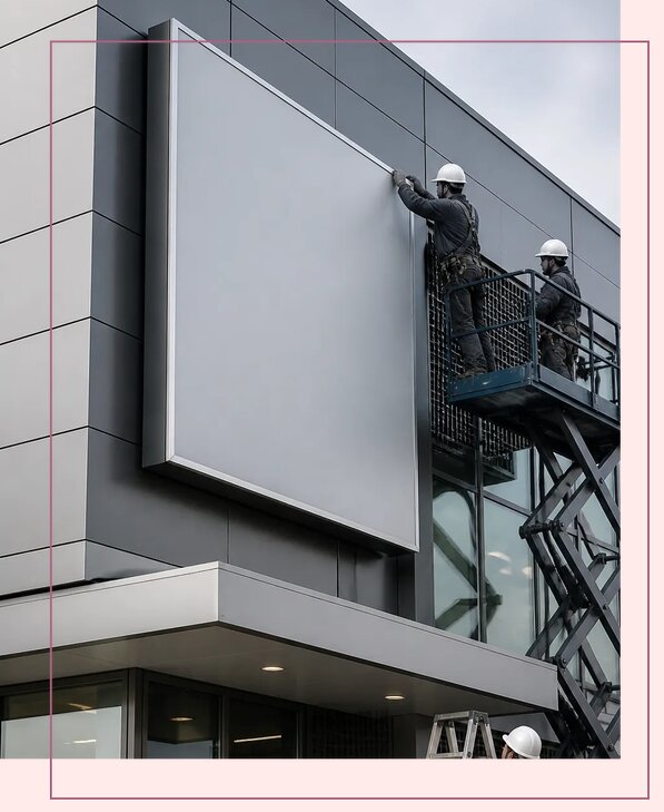 Реклама на фасаде ТЦ в Канаше по цене от 19003 р. | Аванза-Кна
